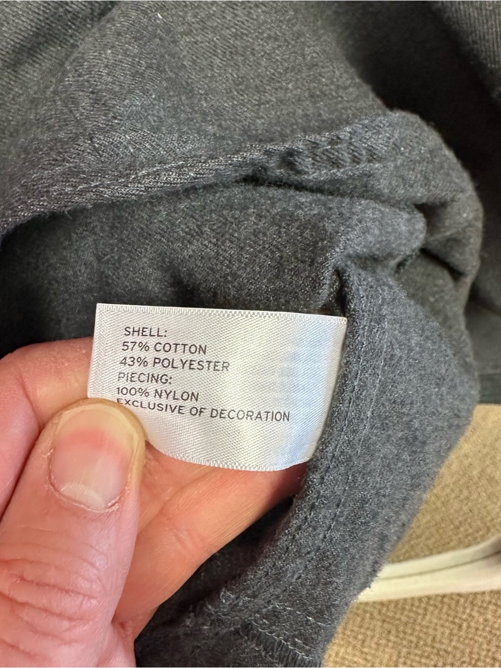 Duluth Trading Co Button-Front Long Sleeve Utility Shirt Jacket - Charcoal - Picture 8 of 10
